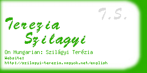 terezia szilagyi business card