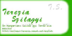 terezia szilagyi business card